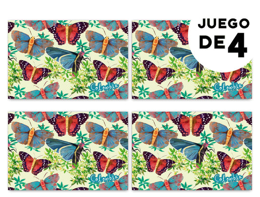 Individuales Mariposas