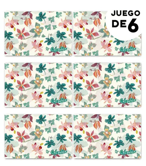 Individuales Orquídeas
