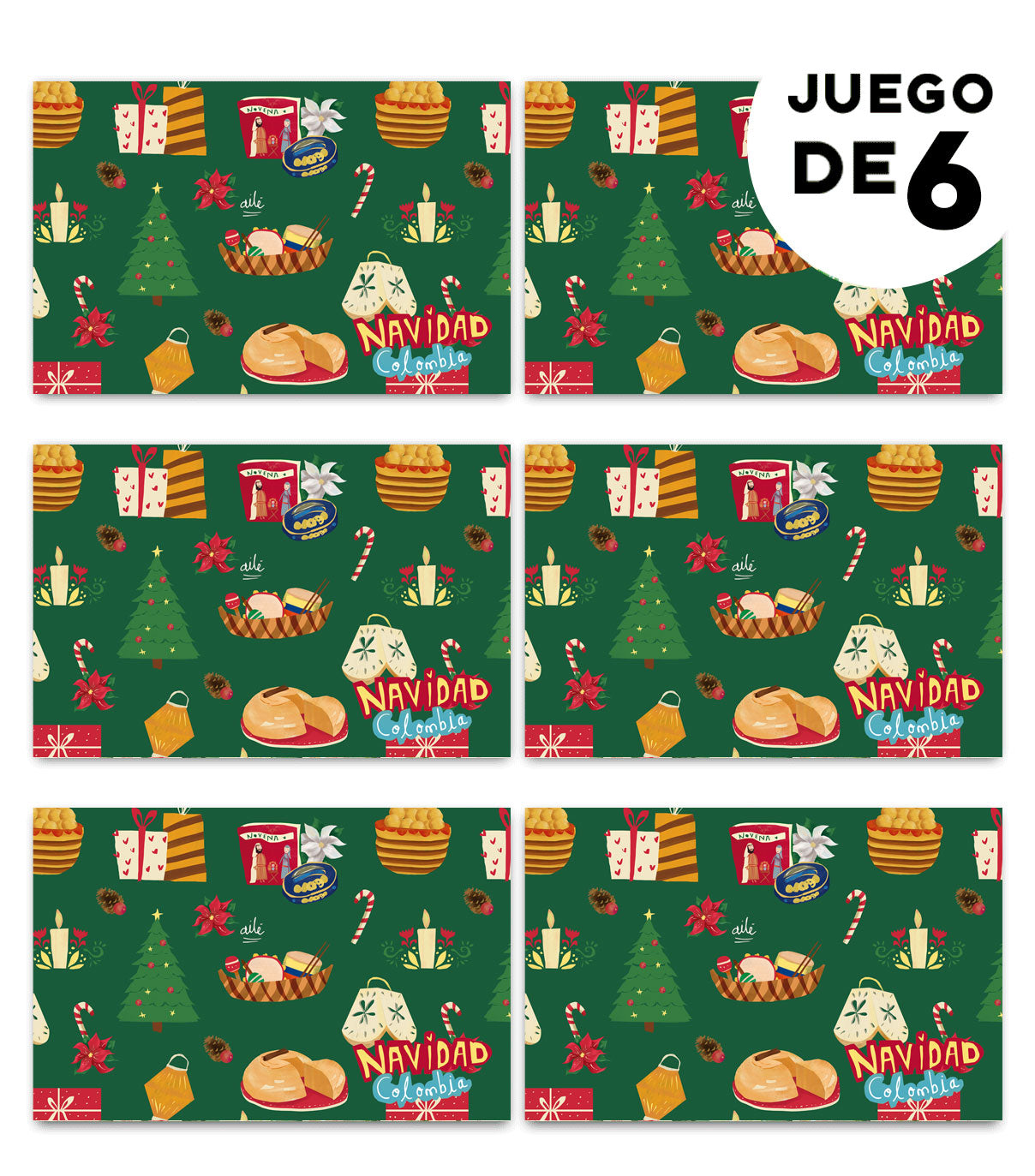 Individuales Navidad