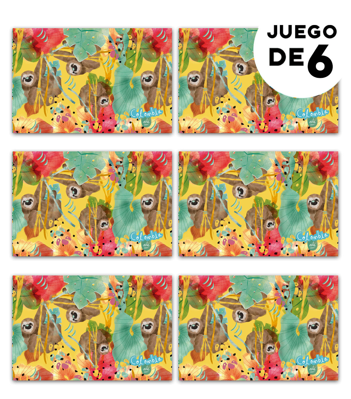 Individuales Oso Perezoso