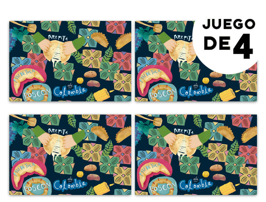 Individuales Aquí se come sabroso