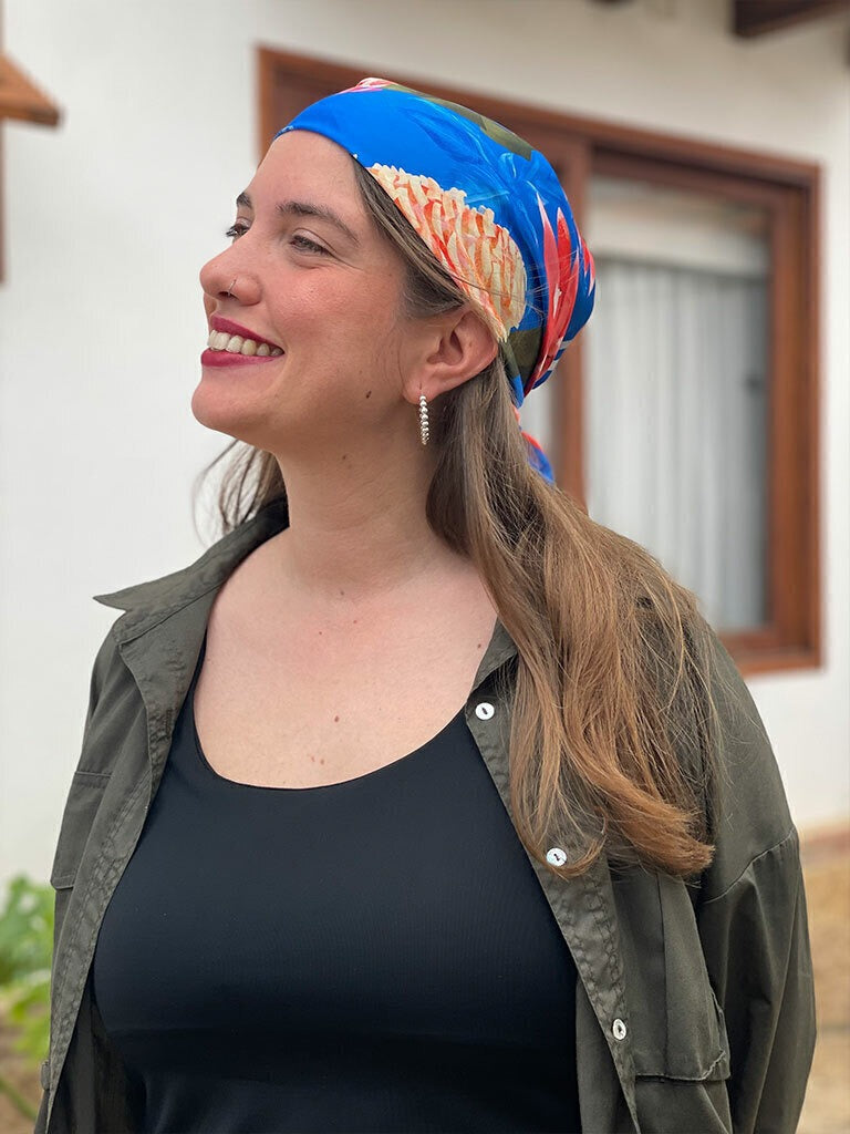 Pañoleta Flores Exóticas