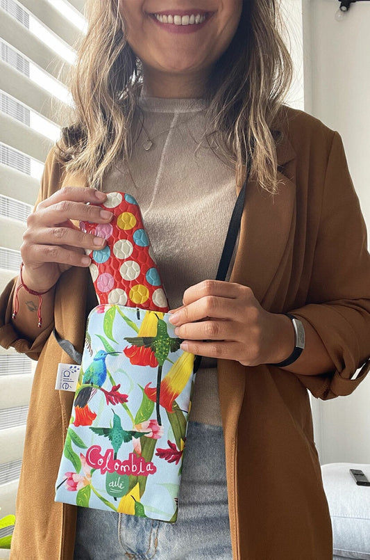 Portagafas/ Portacelular Colibrí