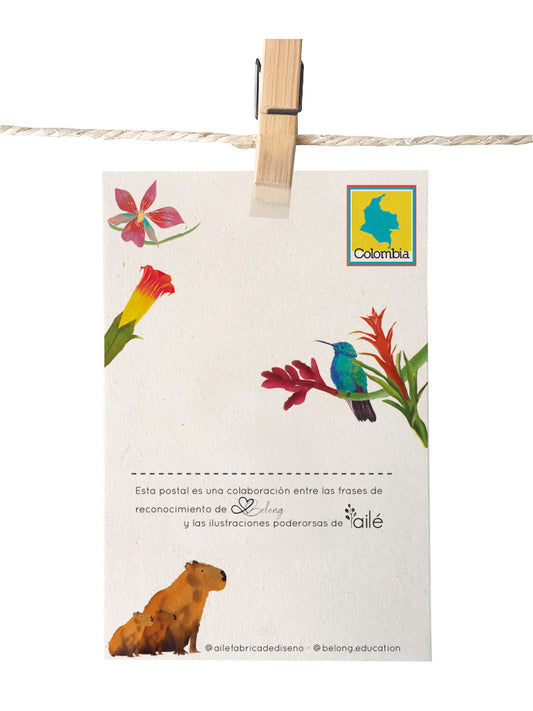 Postal La mujer que soy