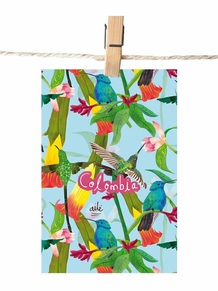 Postal Colibrí