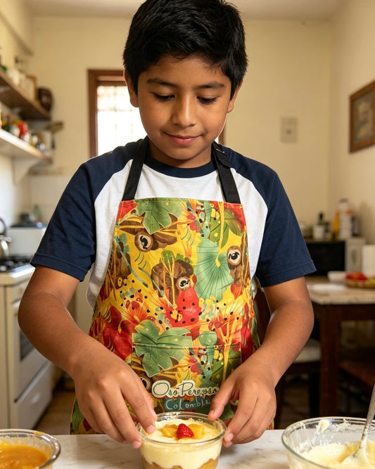 Delantal Niños Oso Perezoso