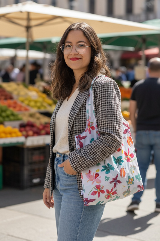 Bolsa plegable Orquídeas