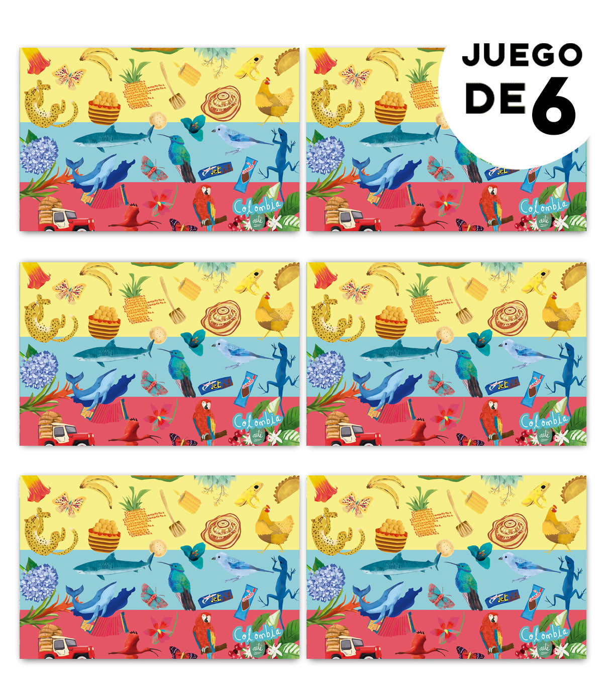 Individuales Colores de mi Tierra