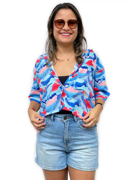 Camisa Manga Corta Ballena