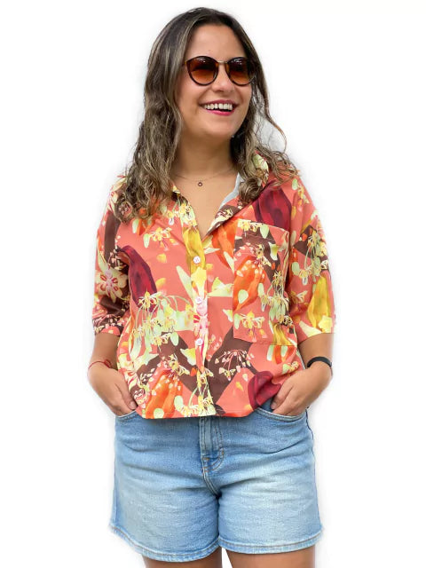 Camisa Manga Corta Cacao