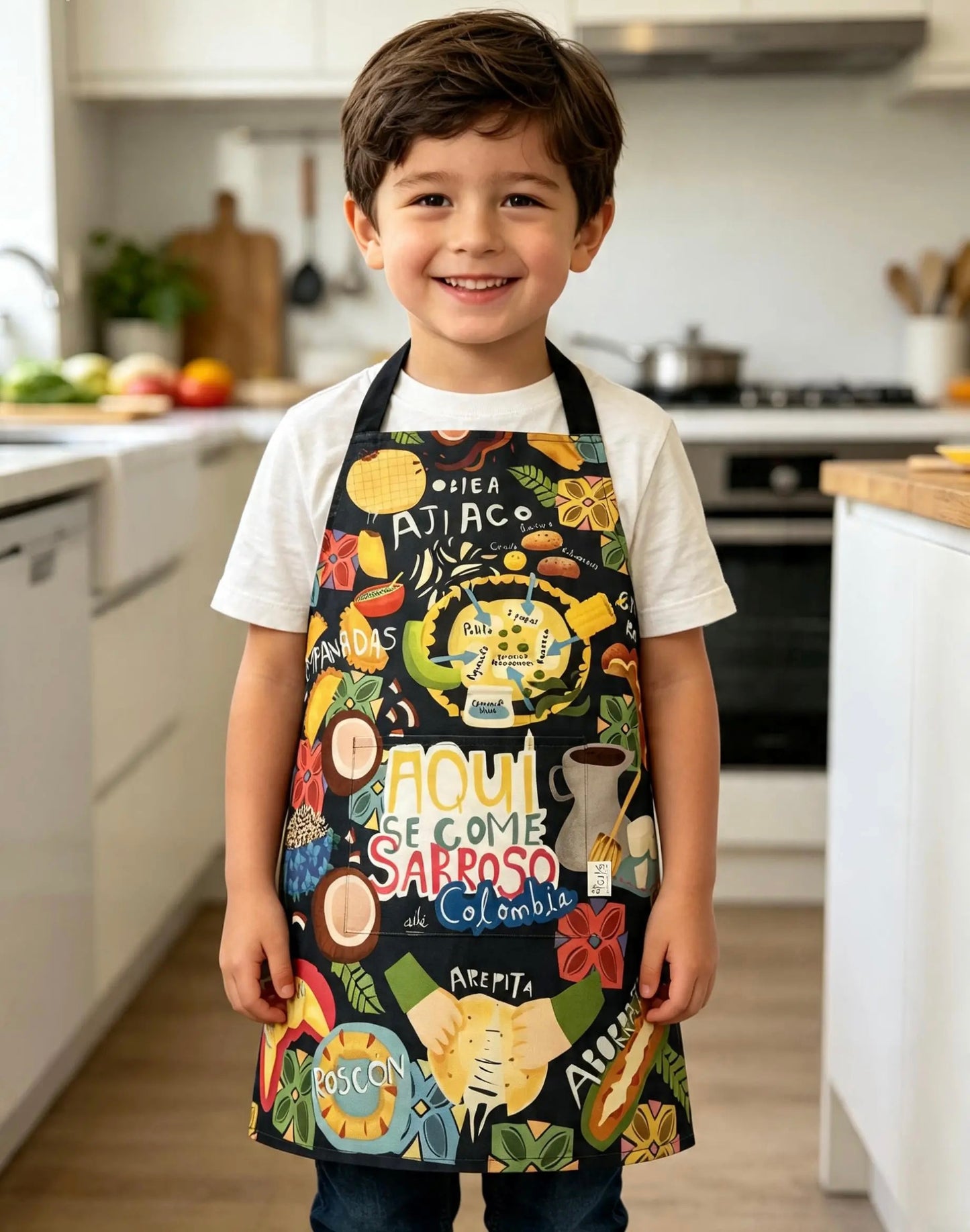 Delantal Niños Aquí se come sabroso