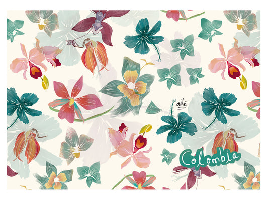 Individuales Orquídeas