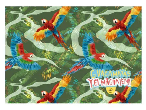 Individuales Guacamaya Roja