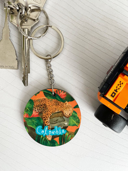 Llavero Jaguar Naranja