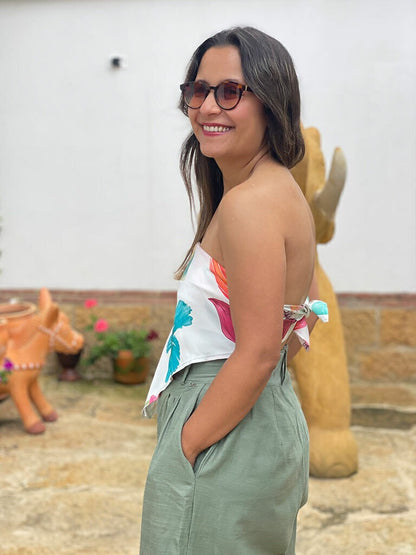 Pañoleta Orquídeas
