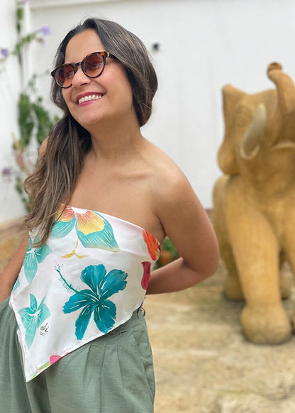 Pañoleta Orquídeas