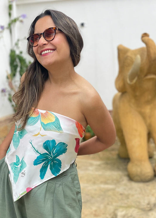 Pañoleta Orquídeas