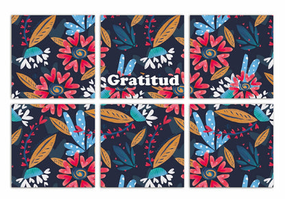 Set de 6 portavasos ilustrada con flores colombianas, corazones, amor, amistad, unión, alegría, inspiración, gratitud, portavasos diseño colombiano, portavasos colombianos, decoración hogar, set de portavasos colombianos, portavasos de resina, set portavasos con madera, fauna y flora colombiana, portavasos lugares de colombia, portavasos típicos de colombia, recuerdo colombiano portavasos, regalos típicos de colombia portavasos, portavasos artesanales, decoración de mesa comedor estilo colombiano. Ailé
