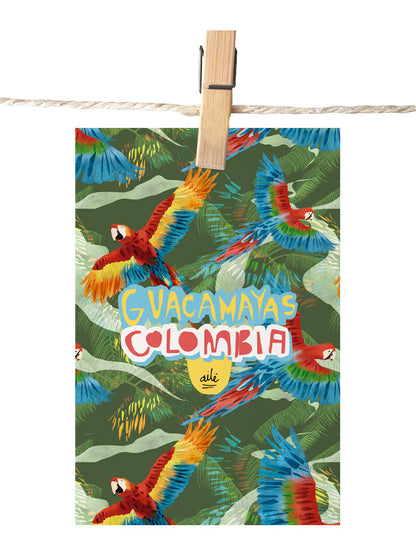 Postal Guacamaya Roja