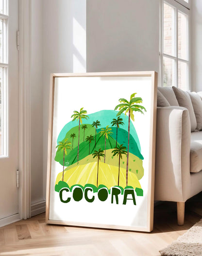 El Valle de Cocora, hogar de la palma de cera —árbol nacional de Colombia y la palma más alta del mundo— ilustrado en tonos verdes que capturan la magia de este paisaje único del Eje Cafetero. Un homenaje visual a uno de los lugares más fotografiados y queridos del país
póster decorativo paisaje colombiano
print palmas de cera, Valle de Cocora Quindío, póster para decorar sala paisaje arte de pared naturaleza colombiana decoración hogar Eje Cafetero póster sin enmarcar paisaje póster para decorar sala. Ailé
