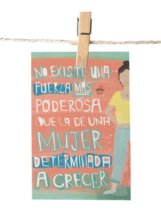 Detalle de ilustración detalle especial mujer colombiana original, regalo mujer empoderada Colombia navidad,regalo femenino Amor y Amistad Colombia, regalo 8 de marzo Colombia original, regalo Día de la Mujer Colombia, postal para enviar Colombia, sustainable paper postcard Colombia, tarjeta postal recuerdo Colombia, postal coleccionable colombiana, Colombian souvenir postcard, tarjetas postales colombianas online, postal souvenir Colombia fauna, postales souvenir hechas en Colombia. Ailé