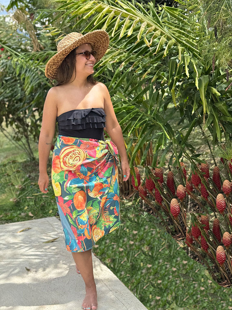Toalla microfibra con ilustración de frutas exóticas, flor nacional de Colombia, café, vallenato, aves y arquitectura colombiana, regalo, sostenible toalla colombiana, toalla regalo Día de la Madre Colombia, regalo playa colombiano original, toalla playera impermeable ligera, toallas deportivas de microfibra reciclada, toalla souvenir Colombia. Ailé