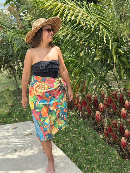 Toalla microfibra con ilustración de frutas exóticas, flor nacional de Colombia, café, vallenato, aves y arquitectura colombiana, regalo, sostenible toalla colombiana, toalla regalo Día de la Madre Colombia, regalo playa colombiano original, toalla playera impermeable ligera, toallas deportivas de microfibra reciclada, toalla souvenir Colombia. Ailé